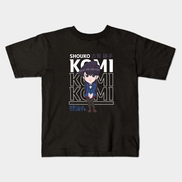 Shouko Komi Chibi Kids T-Shirt by TeeTowArt